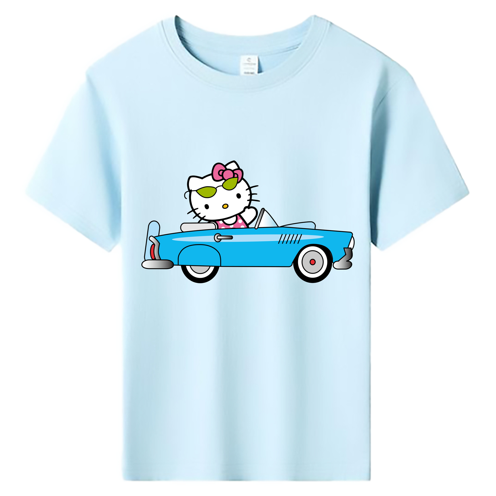 （画像用） Hello Kitty ハローキティ 綿100％キッズTシャツ（フロントプリント）
